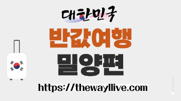 반값여행 밀양 배너